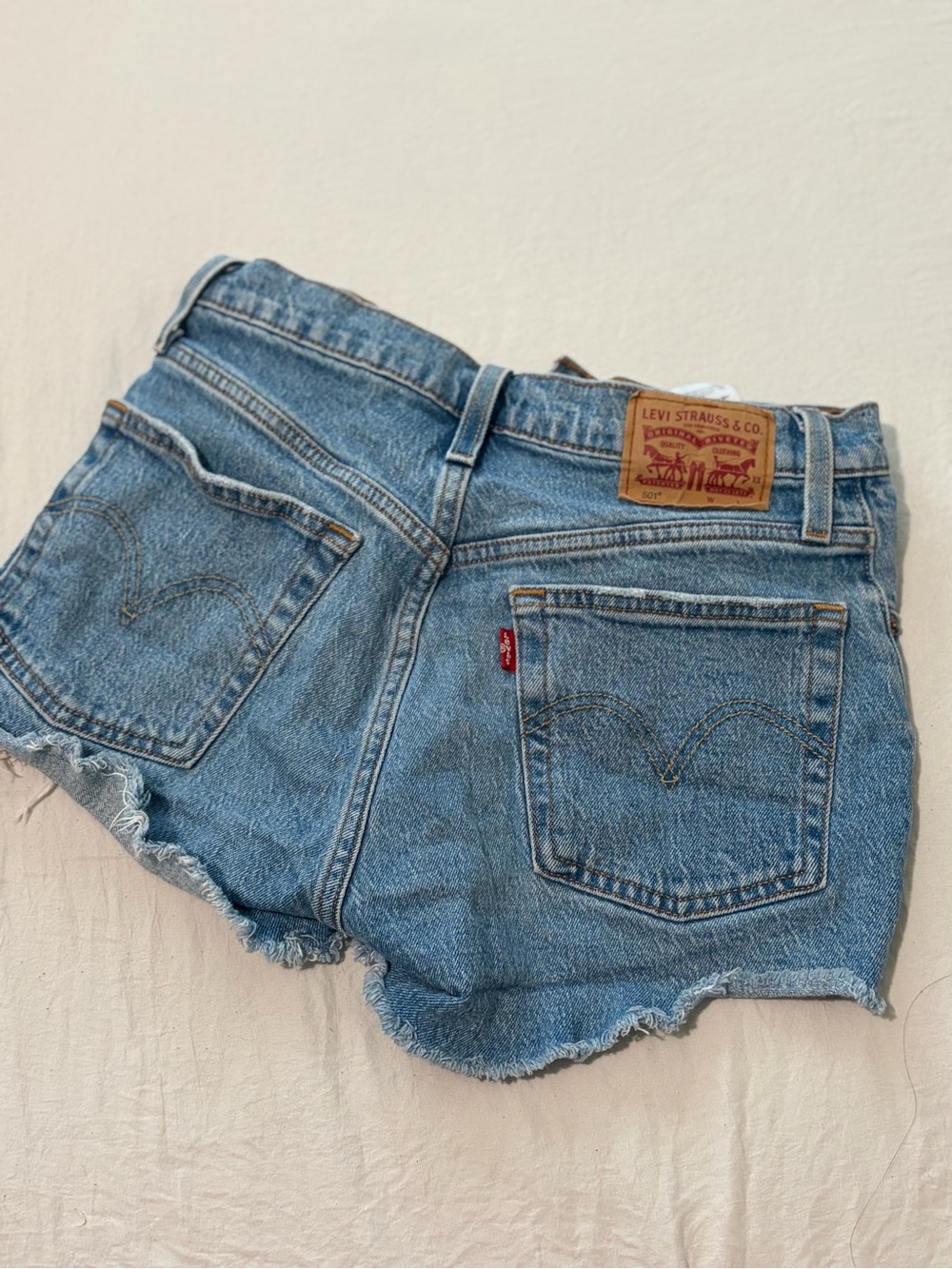 Levi's Light Blue Denim Shorts